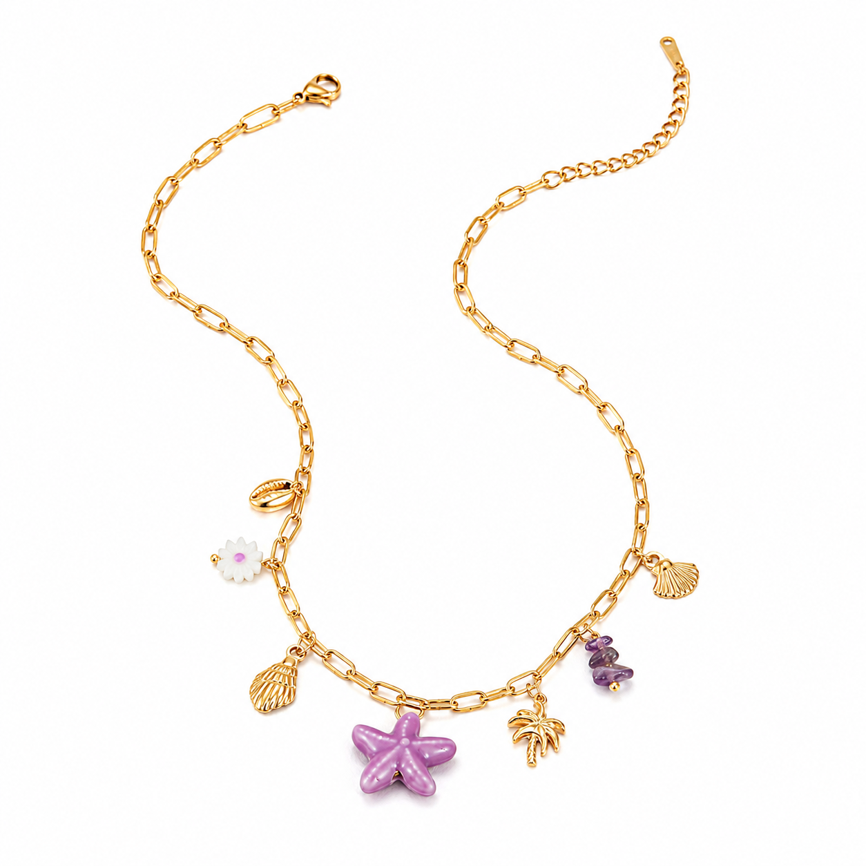Collier "Violet étoile"