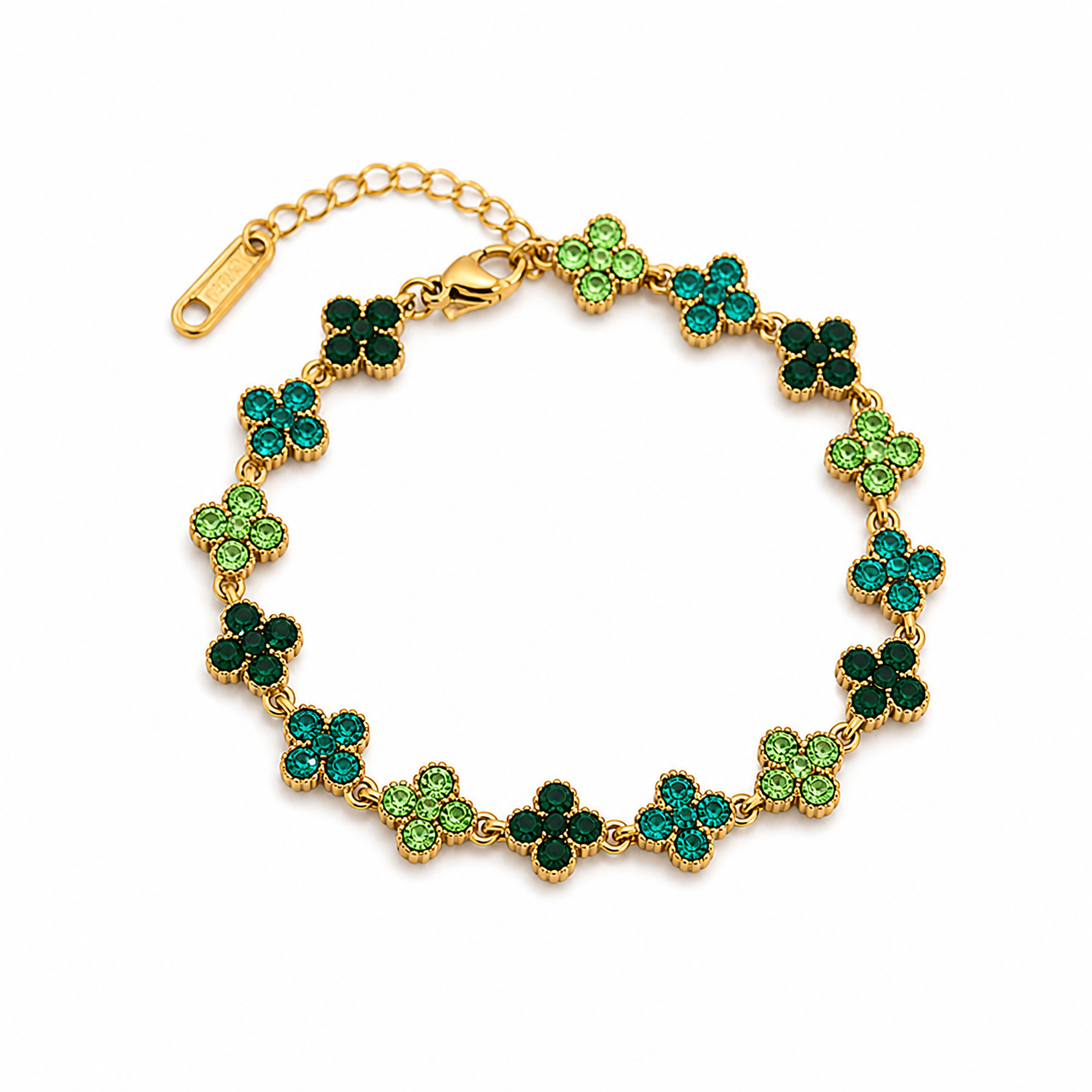 Bracelet "Trèfle vert"